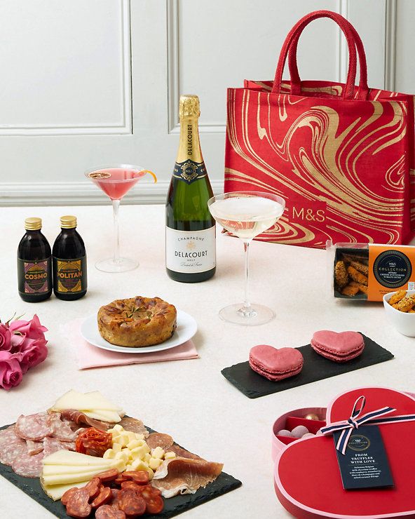 Champagne & Charcuterie Luxury Date Night Gift Bag