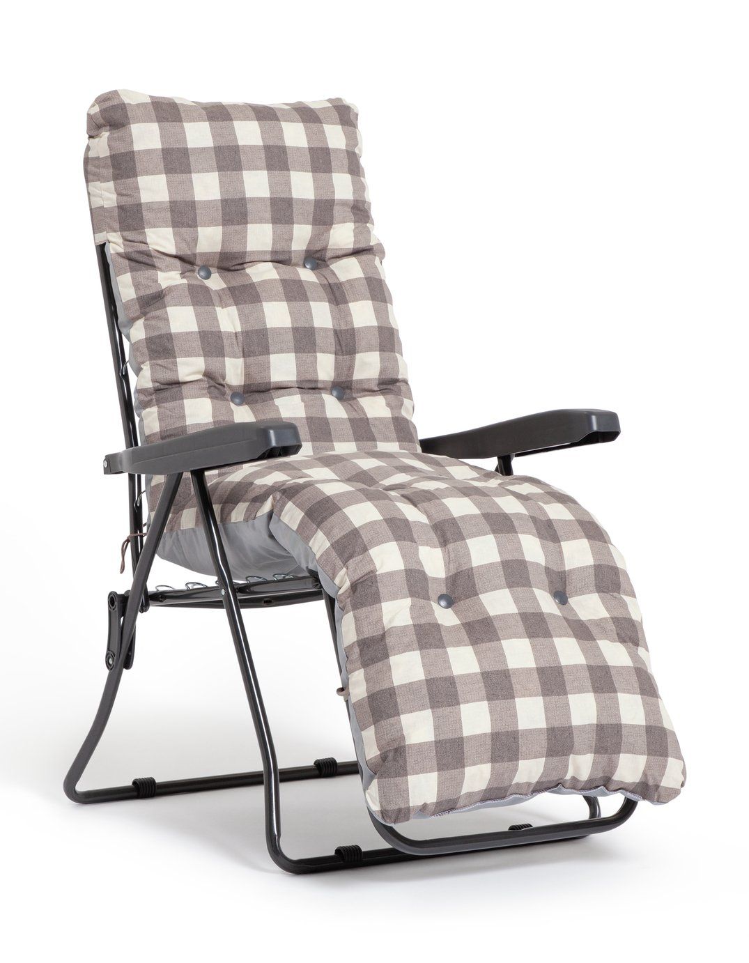 Padded reclining sun online lounger