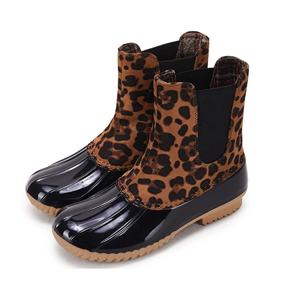 Duck print rain on sale boots