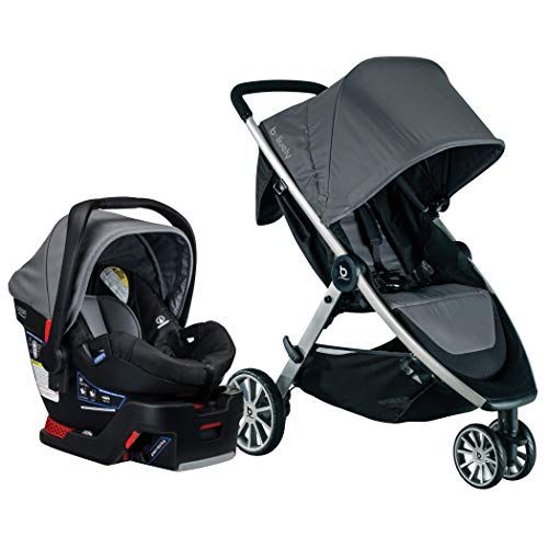 Black Blue Jogging Stroller Carseat Combo Baby Trend Run Travel Walking Carriage 