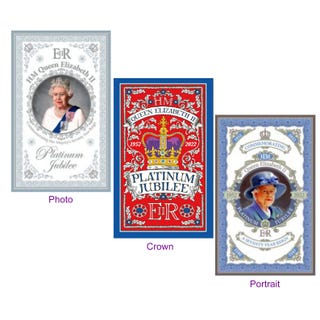 Queen Elizabeth II Platinum Jubilee 2022 Cotton Tea Towel