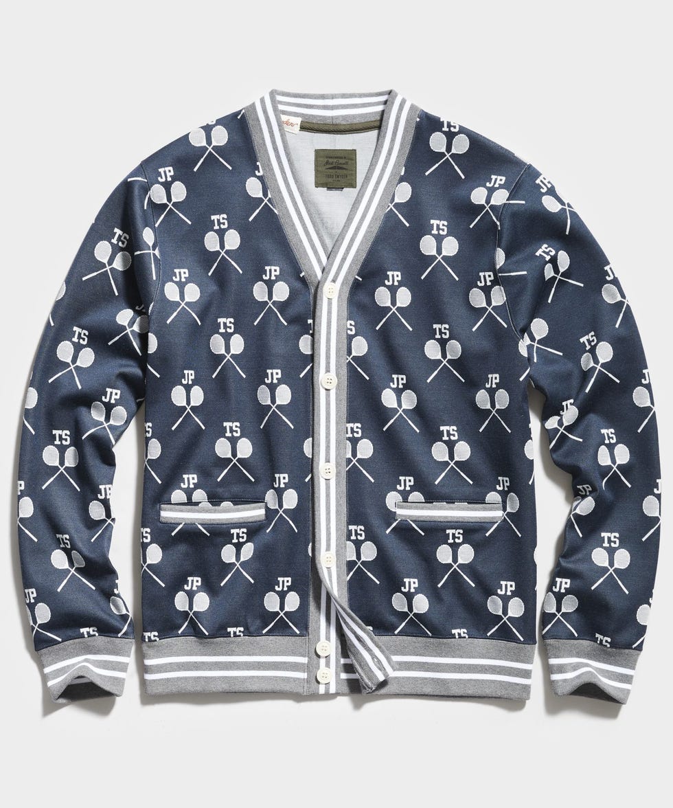 Tennis Racquet Cardigan