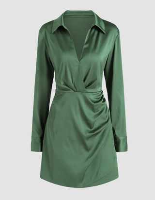 Green Wrap Dress