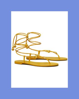 Capri flat lace-up sandal