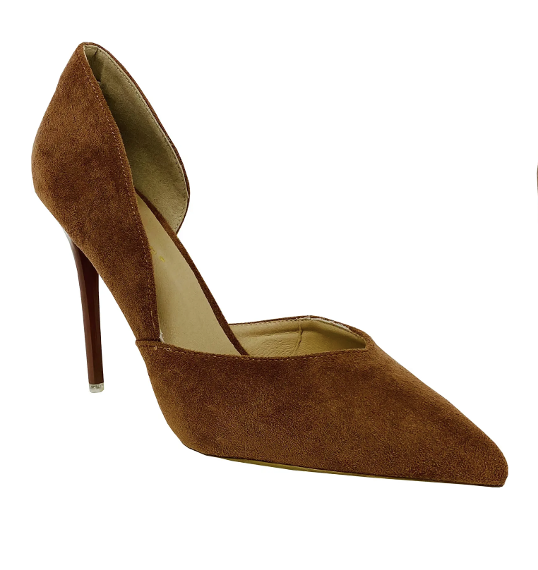 Brown Velvet Heel