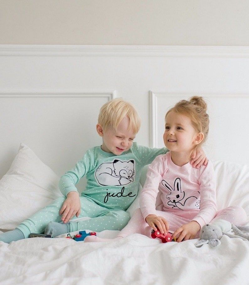 Personalized Illustrated Easter Pajamas for Kids