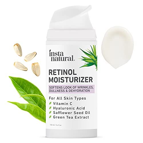 InstaNatural Retinol Moisturizer Anti-Aging Night Face & Neck Wrinkle Lotion