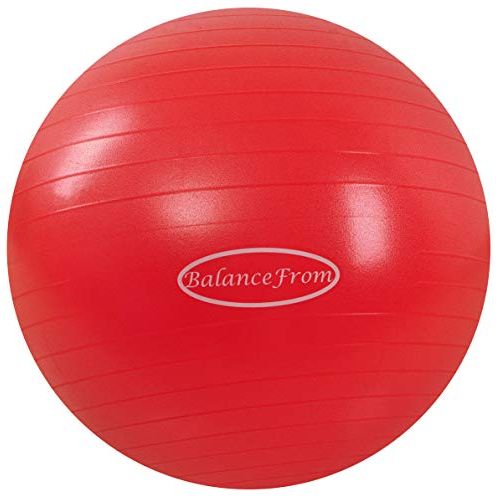 URBNFit Exercise Ball (Multiple Sizes) for Fitness, Stability, Balance and Yoga  Ball. Workout Guide and Quick Pump Included. Anti Burst Design Orange 65 CM  