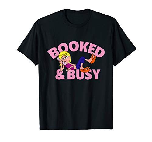 Disney Channel Lizzie McGuire Animated Lizzie Booked & Busy T-Shirt