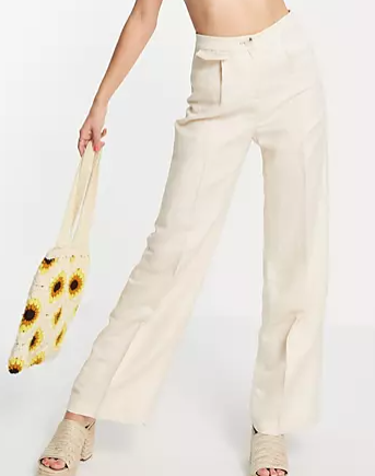 Wide Leg Linen Pants