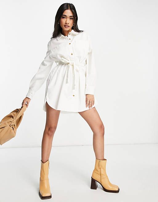 Belted Shirt Dress