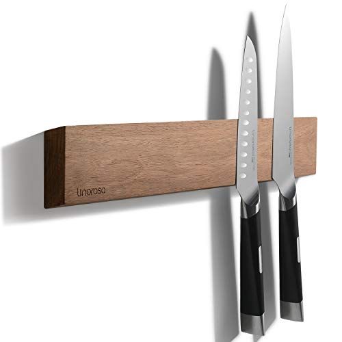 Linoroso 16.5-Inch Wood Magnetic Knife Holder
