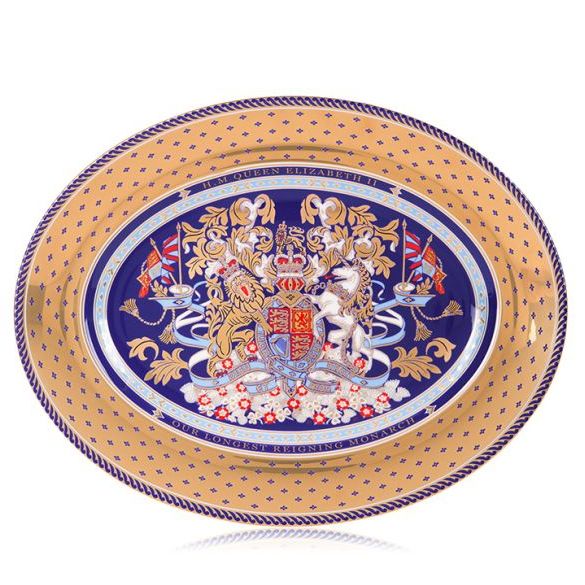 Longest Reigning Monarch Commemorative Oval Charger