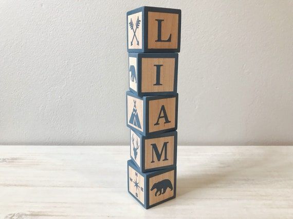 Personalized Baby Gift Block Set