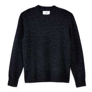 Cashmere Saddle Shoulder Crewneck Sweater