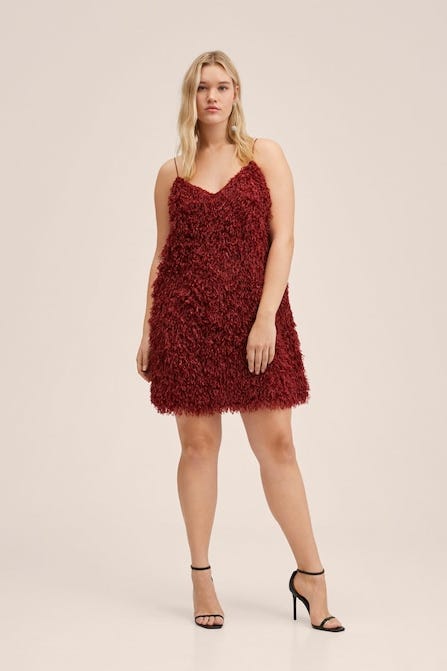 What To Wear On Valentines (2022) Feather Textured Dress