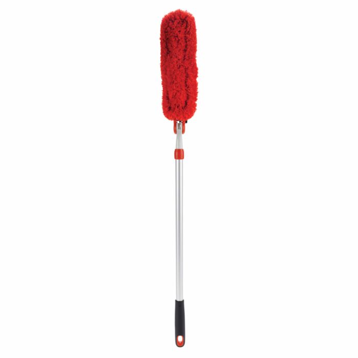  OXO Good Grips Microfiber Spray Mop with Slide-Out  Scrubber,Red/White : Health & Household