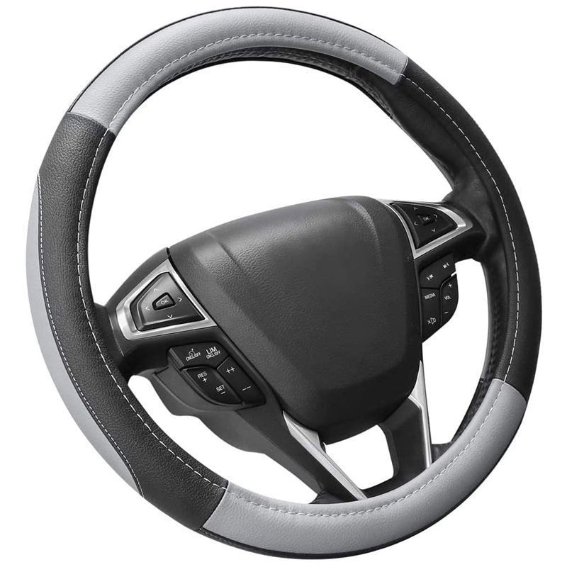 Fule Fluffy Microfiber Plush Steering Wheel Cover, Universal 15