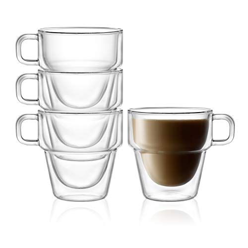 Stoiva Double Wall Insulated Coffee Mugs (Set of 4)