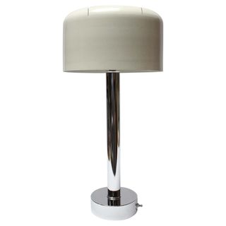 Chrome and Lacquered Aluminum Lamp