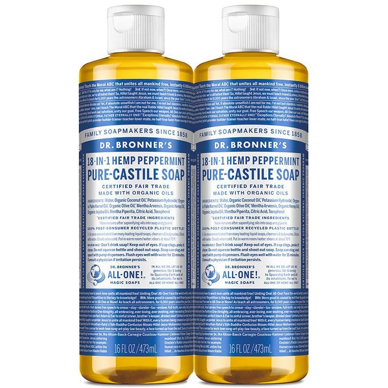 Dr. Bronner’s Pure Castile Liquid Soap 2-pack 