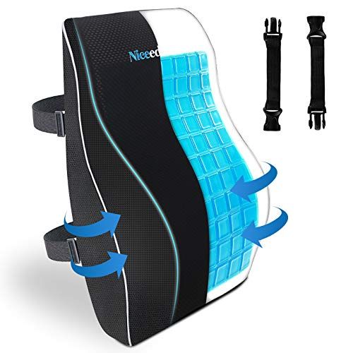 Cooling Gel Lumbar Support Pillow For Office Chair