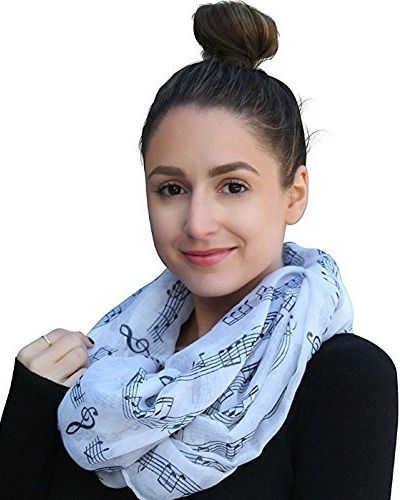 Music Note Infinity Scarf 
