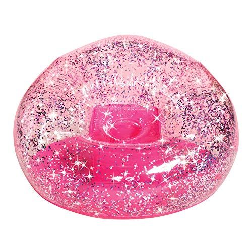 Pink Glitter Inflatable Lounge Chair