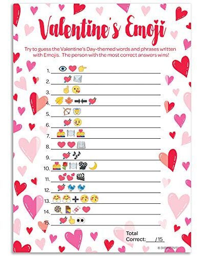 Valentine's Day Party Emoji Game