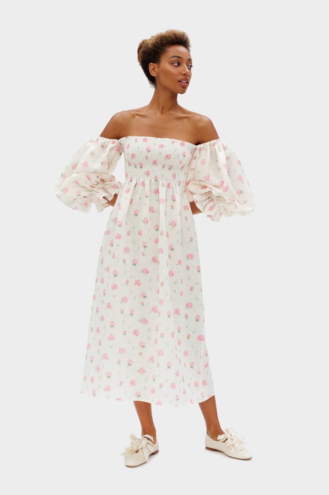 sleeper atlanta dress navy