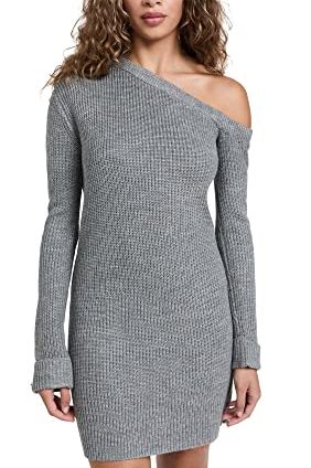 One-Shoulder Sweater Dress