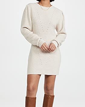 Pointelle Sweater Mini Dress