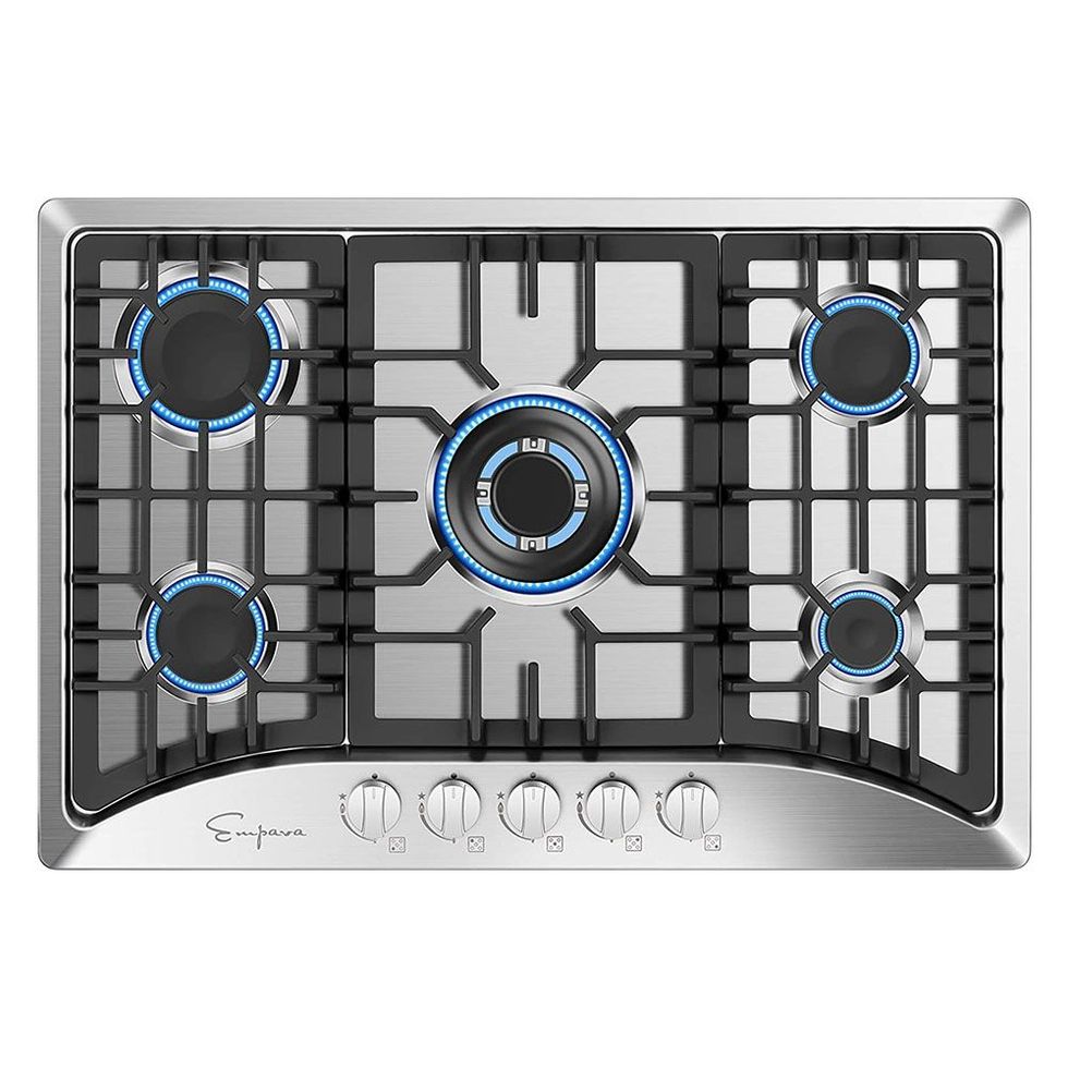 Built-in 30 GAS Cooktop - 5 Sealed Burners Cook Tops in Stainless Steel