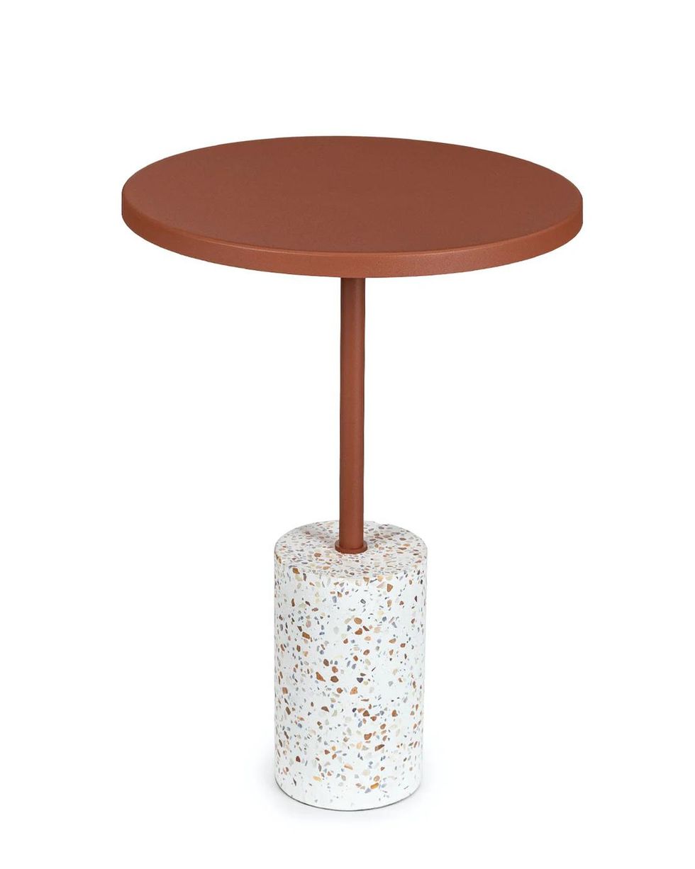 Narro Terrazzo Rust Side Table