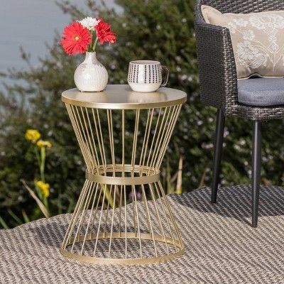 Iron Patio Side Table