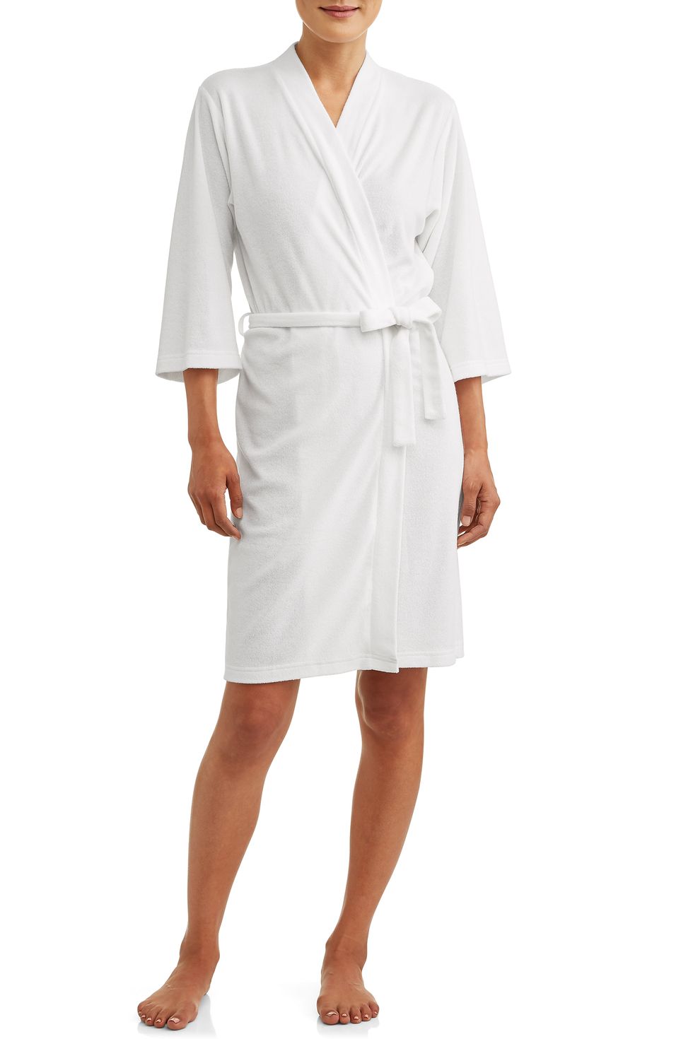 3/4" Sleeve Terry Belted Robe