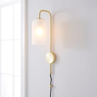 Palazzo Gold Effect Plug In Wall Light