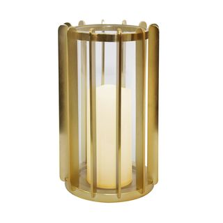 Golden metal lantern