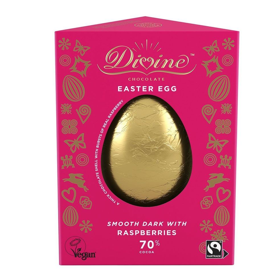 Divine Dark Chocolate and Raspberry Egg