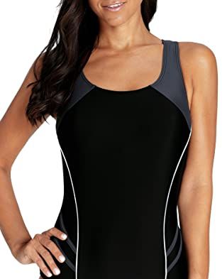  beautyin Ladies One Piece Swimsuits Athletic High Neck