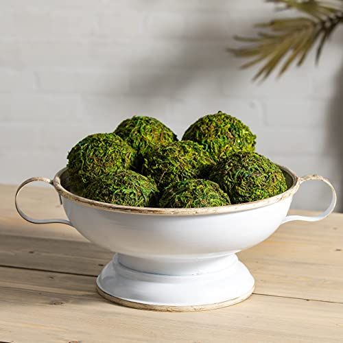 Ka Home Decorative Green Moss Balls, Set of 6
