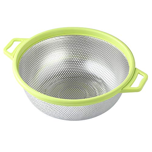 HiramWare 5-Quart Stainless Steel Colander With Handles