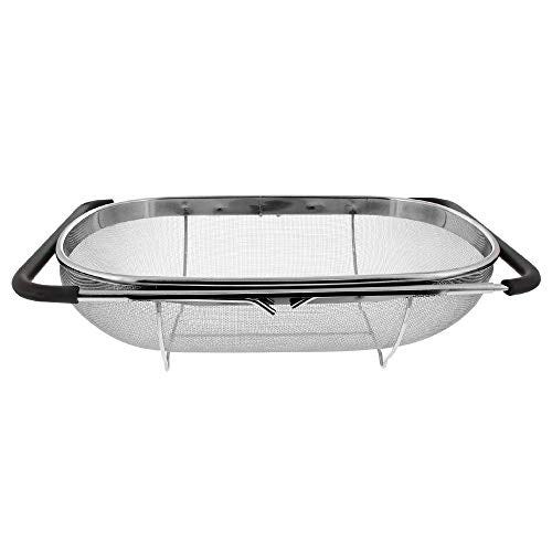 Makerstep 6-Quart Stainless Steel Over-the-Sink Colander 
