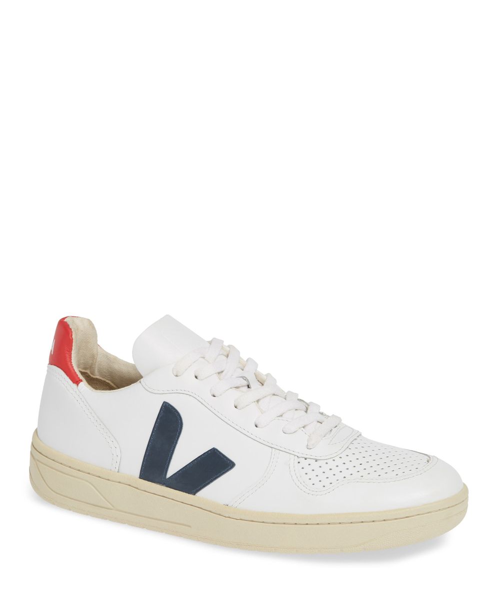 V-10 Sneaker in Extra White Nautico Pekin