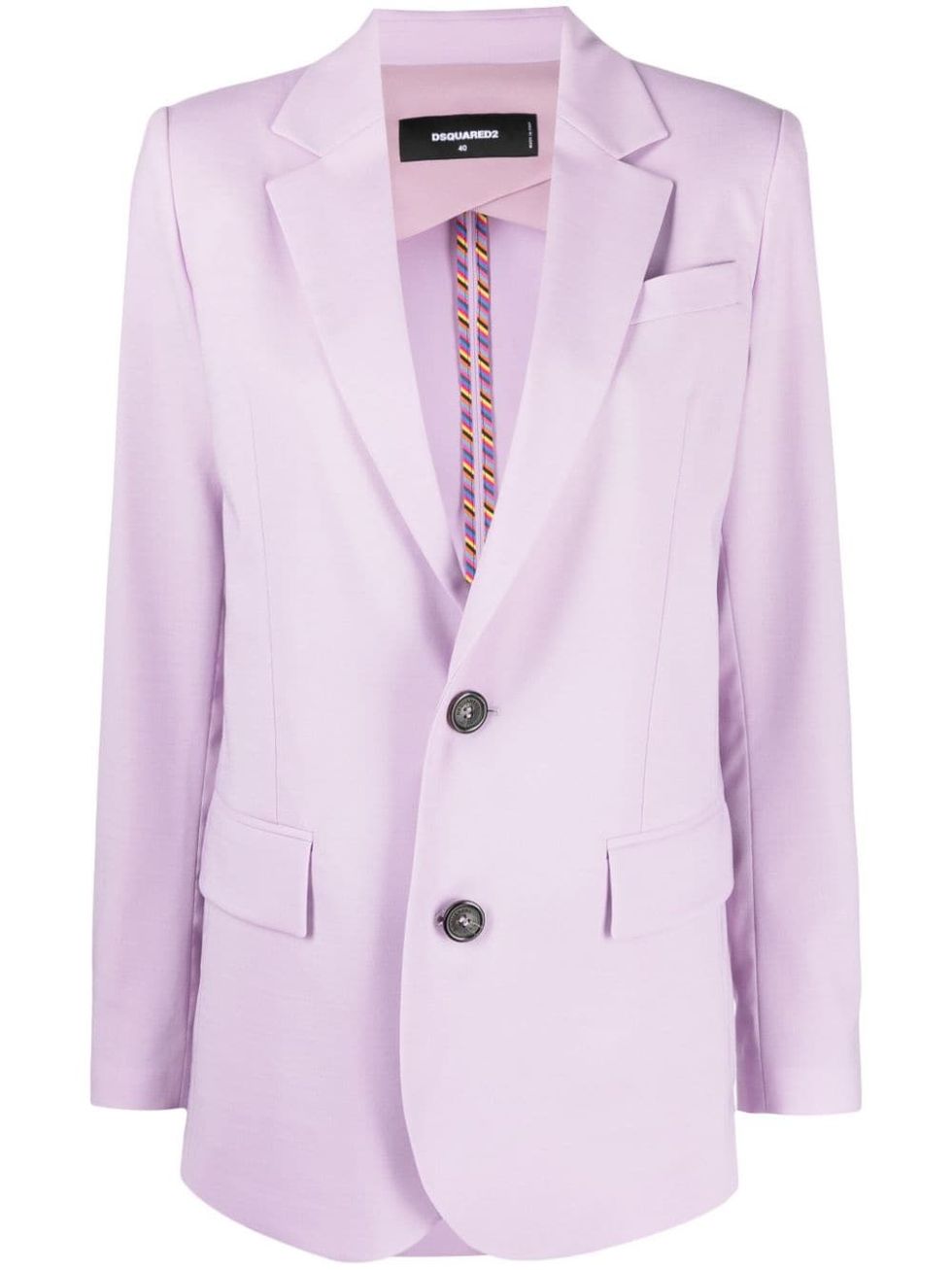 2022西裝外套推薦：Dsquared2淺紫色西裝外套