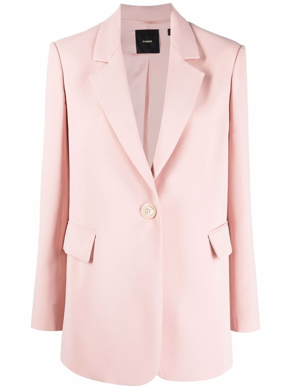 2022西裝外套推薦：Pinko淺粉色西裝外套