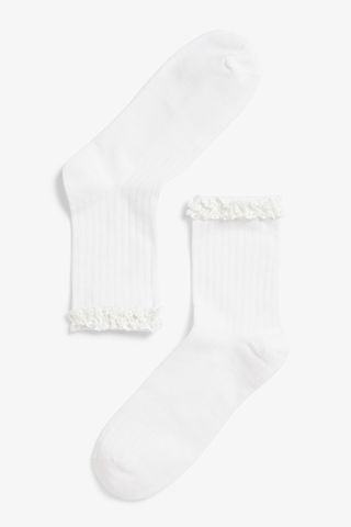 Ribbed frill socks - £5