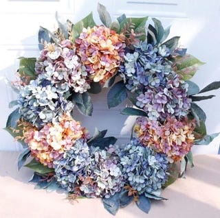 The Natalia - Large Spring Hydrangea Wreath