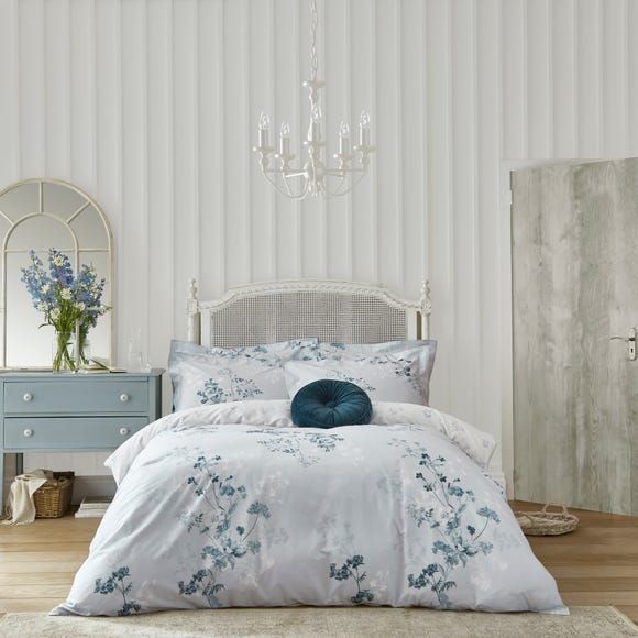 Dorma Samira Blue 100% Cotton Duvet Cover No pillowcases Include 