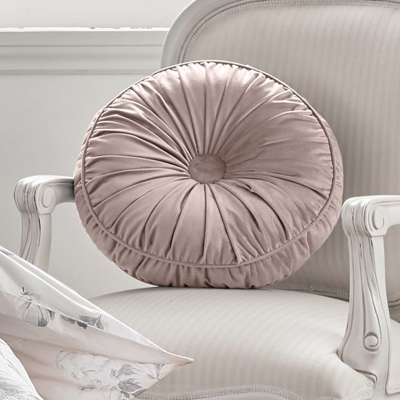 Holly Willoughby Lexi Velvet Round Cushion
